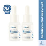 Buy Plum Rice Water & 10% Niacinamide Brightening Serum Duo | Dermat-Tested | with Rice Ferment Extracts | Brightens Skin | Fades Blemishes | Lightweight & Quick-absorbing | Suits All Skin Types | Pack of 2 - Purplle