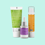 Buy The Derma Co. Nia Hydra Trio: Niacinamide Serum, Hyaluronic Moisturizer, Hyaluronic Sunscreen for Hydrated, Balanced Skin Combo of 3 - Purplle