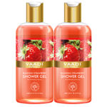 Buy Vaadi Herbals Blushing Strawberry Shower Gel Value Pack of 2 (300 ml x 2) - Purplle
