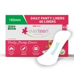 Buy everteen Panty Liners For Women Daily Use (Box of 60pcs, 180mm) With Antibacterial Strip | Long Panty Liners | For White Discharge & Light Spotting | Odour Control & Breathable - Purplle