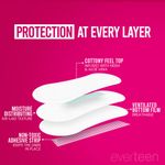 Buy everteen Panty Liners For Women Daily Use (Box of 60pcs, 180mm) With Antibacterial Strip | Long Panty Liners | For White Discharge & Light Spotting | Odour Control & Breathable - Purplle