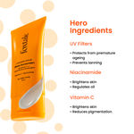 Buy Foxtale Glow Sunscreen SPF 50 PA++++ Lightweight with Vitamin C and Niacinamide | Fast Absorbing | UVA and UVB filters Prevents Tanning | No White Cast | Non-Greasy | For Men & Women | All Skin Types - 50 ml - Purplle