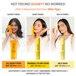 Buy Foxtale Glow Sunscreen SPF 50 PA++++ Lightweight with Vitamin C and Niacinamide | Fast Absorbing | UVA and UVB filters Prevents Tanning | No White Cast | Non-Greasy | For Men & Women | All Skin Types - 50 ml - Purplle