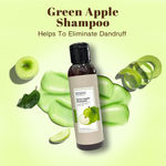 Buy Richfeel Green Apple Shampoo For Dry & Damaged Hair | Anti Dandruff | Promotes Healthy, Shiny and Glossy Hair | Nourishes Scalp | Makes Hair Soft & Smooth | All Skin Types | 100 ml (Pack of 3) - Purplle