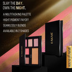 Buy Lakme Glitterati Face Palette-Day Queen, multitasking pallete, high pigment payoff 14 gm - Purplle
