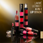 Buy Lakme Ultimate Glam 4 in 1 lip stack, Evening Glam 4 ml - Purplle