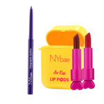 Buy NY Bae Holo Eyes & Lips Duo | Aquamarine - Holographic Eyeliner | Everyday Affair - Air Kiss Lip Pods | Kajal | Eyeshadow | Lipsticks | Lip Crayon | Eye Makeup | Makeup Kits - Purplle