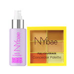 Buy NY Bae Perfect Canvas Kit | Fair Lady - Concealer Palette | Matte Setting Spray | Full Coverage | Korean Glass Skin | Long Lasting Makeup | Glow | Green Tea | Makeup Kits - Purplle