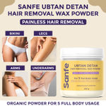 Buy Sanfe Ubtan Detan Hair Removal Wax Powder | 8 Minute Painless | Organic - 100gm - Purplle
