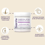 Buy Sanfe Charcoal Detan Hair Removal Wax Powder | 8 Minute Painless | Organic - 100gm - Purplle