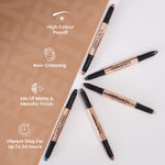 Buy Swiss Beauty Chrome & Matte Twin Eyeshadow Stick | Mix of Matte and Shimmer | Easy to Blend, Non-Creasing Eyeshadow | 24 Hour Stay |1Night skies - 2 gm - Purplle