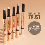 Buy Swiss Beauty Chrome & Matte Twin Eyeshadow Stick | Mix of Matte and Shimmer | Easy to Blend, Non-Creasing Eyeshadow | 24 Hour Stay |1Night skies - 2 gm - Purplle