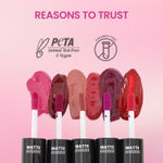 Buy Swiss Beauty Duo Lipstick Matte Finish & Smudge-Proof Liquid Lipstick with Transparent Lip-gloss | Transfer -Proof and Long lasting 2- Poison Pink - Purplle