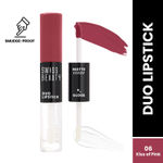 Buy Swiss Beauty Duo Lipstick Matte Finish & Smudge-Proof Liquid Lipstick with Transparent Lip-gloss | Transfer -Proof and Long lasting 6- Kiss of Pink - 10 ml - Purplle