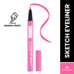 Buy Swiss Beauty Colour Me Bright Matte Finish Sketch Eyeliner with Soft Pen Tip Applicator | Quick Drying | Waterproof, Smudge-Proof Eyeliner 4- Pink Crush - 0.7 ml - Purplle
