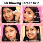 Buy NY Bae X Good Vibes | PRO Strobe Cream - Gold Sapphire | Glowing Korean Skin | Gold Brightening Peel Off Mask | Anti-Bacterial, Removes Acne - Makeup Kits Combo of 2 - Purplle