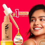 Buy NY Bae X DERMDOC | 3 in 1 Serum Foundation - Warm Cashew (30 ml) I Glowing Korean Skin I 10% Niacinamide Face Serum (15 ml) | Skin Brightening | Dewy Face - Makeup Kits - Purplle