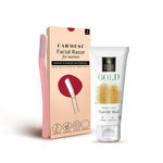 Buy Good Vibes Gold Brightening Peel Off Mask + Carmesi Facial Razor for Women - For Instant & Painless Hair Removal Combo - Purplle