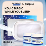 Buy DERMDOC KojiGlow Duo 2% Kojic Acid Glow Fusion Formula Night Cream (50 gm * Pack of 2) | Skin Brightening I Targets Pigmentation I With Niacinamide & Alpha Arbutin - Purplle