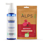Buy DERMDOC Nature Meets Science Kit | 5% Glycolic Acid Underarm Spray (100 ml) | Alps Goodness Beetroot Powder (50 gm) - Purplle