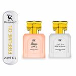 Buy Ramsons Perfumes SRF Raees & Musk Al Ghazal Concentrated Perfume Oil (Attar) Combo - 40ml Pack of 2 - Purplle