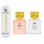Buy Ramsons Perfumes SRF Raees & Tuscan Leather Concentrated Perfume Oil (Attar) Combo - 40ml Pack of 2 - Purplle