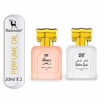 Buy Ramsons Perfumes SRF Raees & Golden Dust Concentrated Perfume Oil (Attar) Combo - 40ml Pack of 2 - Purplle