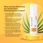 Buy Riyo Herbs Sun Protection Cream Mattifying Gel Cream Based Formula, UVA/UVB Rays, Non-Greasy, 100 ml - Purplle