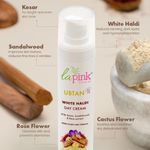 Buy La Pink Ubtan White Haldi Day Cream | 100% Microplastic Free Formula | Removes Tan, Blemishes, Pigmentation & Dark Spots | Kesar, Sandalwood and Rose | Glowing and Brightening Skin | All Skin Types | 50g - Purplle