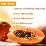 Buy Good Vibes Papaya Even Skin Tone Combo | Facewash + Face mask. Combo of 2 - Purplle