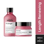 Buy L'Oreal Professionnel Serie Expert Pro Longer Shampoo + Mask | For Long Hair with Thinning Ends (300 ml + 250 gm) - Purplle
