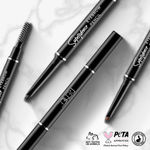 Buy RENEE Superdense Eyebrow Pencil With Spoolie, Helps Fill in Gaps With Precision, One Swipe Application, Waterproof & Smudge-proof, Enriched with Jojoba oil, Shea butter & Vitamin C, Black, 0.4 gm - Purplle