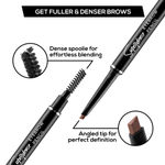 Buy RENEE Superdense Eyebrow Pencil With Spoolie, Helps Fill in Gaps With Precision, One Swipe Application, Waterproof & Smudge-proof, Enriched with Jojoba oil, Shea butter & Vitamin C, Brown, 0.4 gm - Purplle