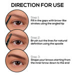 Buy RENEE Superdense Eyebrow Pencil With Spoolie, Helps Fill in Gaps With Precision, One Swipe Application, Waterproof & Smudge-proof, Enriched with Jojoba oil, Shea butter & Vitamin C, Brown, 0.4 gm - Purplle