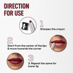 Buy RENEE Colorlock Transfer Not Lip Crayon with Sharpener, Waterproof & Smudgeproof, Lightweight & Long lasting, Highly Pigmented, Ultra Matte Finish, Vitamin E, Ceramide & SPF 20, 02 Grace, 3 gm - Purplle