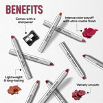 Buy RENEE Colorlock Transfer Not Lip Crayon with Sharpener, Waterproof & Smudgeproof, Lightweight & Long lasting, Highly Pigmented, Ultra Matte Finish, Vitamin E, Ceramide & SPF 20, 03 Charm, 3 gm - Purplle