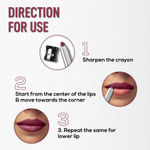 Buy RENEE Colorlock Transfer Not Lip Crayon with Sharpener, Waterproof & Smudgeproof, Lightweight & Long lasting, Highly Pigmented, Ultra Matte Finish, Vitamin E, Ceramide & SPF 20, 03 Charm, 3 gm - Purplle