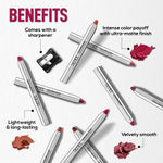 Buy RENEE Colorlock Transfer Not Lip Crayon with Sharpener, Waterproof & Smudgeproof, Lightweight & Long lasting, Highly Pigmented, Ultra Matte Finish, Vitamin E, Ceramide & SPF 20, 04 Flare, 3 gm - Purplle