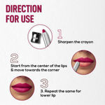 Buy RENEE Colorlock Transfer Not Lip Crayon with Sharpener, Waterproof & Smudgeproof, Lightweight & Long lasting, Highly Pigmented, Ultra Matte Finish, Vitamin E, Ceramide & SPF 20, 04 Flare, 3 gm - Purplle