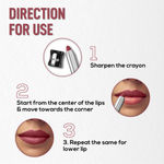 Buy RENEE Colorlock Transfer Not Lip Crayon with Sharpener, Waterproof & Smudgeproof, Lightweight & Long lasting, Ultra Matte Finish, Vitamin E, Ceramide & SPF 20 Infused, 06 Intrigue, 3 gm - Purplle