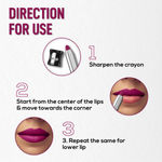 Buy RENEE Colorlock Transfer Not Lip Crayon with Sharpener, Waterproof & Smudgeproof, Lightweight & Long lasting, Highly Pigmented, Ultra Matte Finish, Vitamin E, Ceramide & SPF 20, 08 Impulse, 3 gm - Purplle