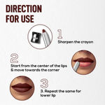 Buy RENEE Colorlock Transfer Not Lip Crayon with Sharpener, Waterproof & Smudgeproof, Lightweight & Long lasting, Highly Pigmented, Ultra Matte Finish, Vitamin E, Ceramide & SPF 20, 09 Desire, 3 gm - Purplle