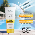 Buy RENEE Pore Minimizing Sunscreen Spf 50 With 5% Hyaluronic Acid & 2% Niacinamide For All Skins, 50 ml - Purplle