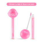 Buy DISNEY FROZEN Princess By RENEE Lollipop 2-In-1 Lip Balm & Gloss, Heals Dry & Chapped Lips, Provides intense Hydration & Softness, Lightweight & Non Sticky, Glossy, Nourishing butters & oils Infused (7.5 ml +2.5 ml) - Purplle