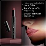 Buy RENEE Poutstay Transfer Proof Lipstick, Smudgeproof & Transferproof, Long Lasting Matte Finish, Easy Glide Application, Infused with Hyaluronic acid, Vitamin E & SPF 20, 05 Ella, 2 gm - Purplle