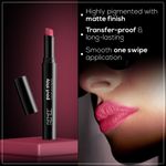 Buy RENEE Poutstay Transfer Proof Lipstick, Smudgeproof & Transferproof, Long Lasting Matte Finish, Easy Glide Application, Infused with Hyaluronic acid, Vitamin E & SPF 20, 06 Ava, 2 gm - Purplle
