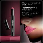 Buy RENEE Poutstay Transfer Proof Lipstick, Smudgeproof & Transferproof, Long Lasting Matte Finish, Easy Glide Application, Infused with Hyaluronic acid, Vitamin E & SPF 20, 07 Eli, 2 gm - Purplle