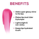 Buy RENEE Hot Lips Pink Lip Gloss, Helps Archive Fuller & Supple Lips with High-Glossy Shine, Hydrates & Softens, Lightweight & Non Sticky Formula, Enriched with Vitamin E, 4.5 ml - Purplle