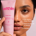 Buy Within Beauty Fresh Start Barrier Boost Cream Face Cleanser | Deep Cleanses Without Over-Drying | Hydrates, Nourishes Skin | For Normal to Dry Skin | Ceramide Complex + Squalane + Moringa Oil | 100 ml - Purplle