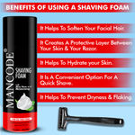 Buy Mancode Shaving Foam for Men Shave Foam Minimizes risk of nicks cuts & razor burn, 500 ml - Purplle